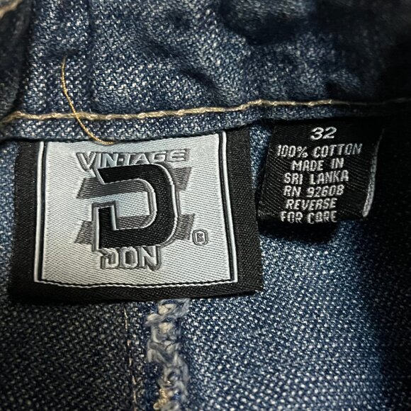 NWT Vintage Don Abstract Baggy Jean Shorts Size 30 Y2K - Picture 8 of 8